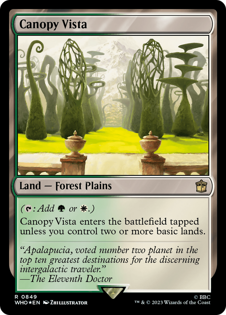 Canopy Vista (Surge Foil) [Doctor Who] | Good Games Adelaide SA