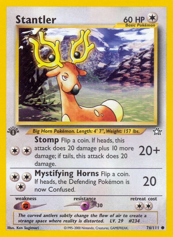 Stantler 076/111 (Neo Genesis)  - Unlimited | Good Games Adelaide SA
