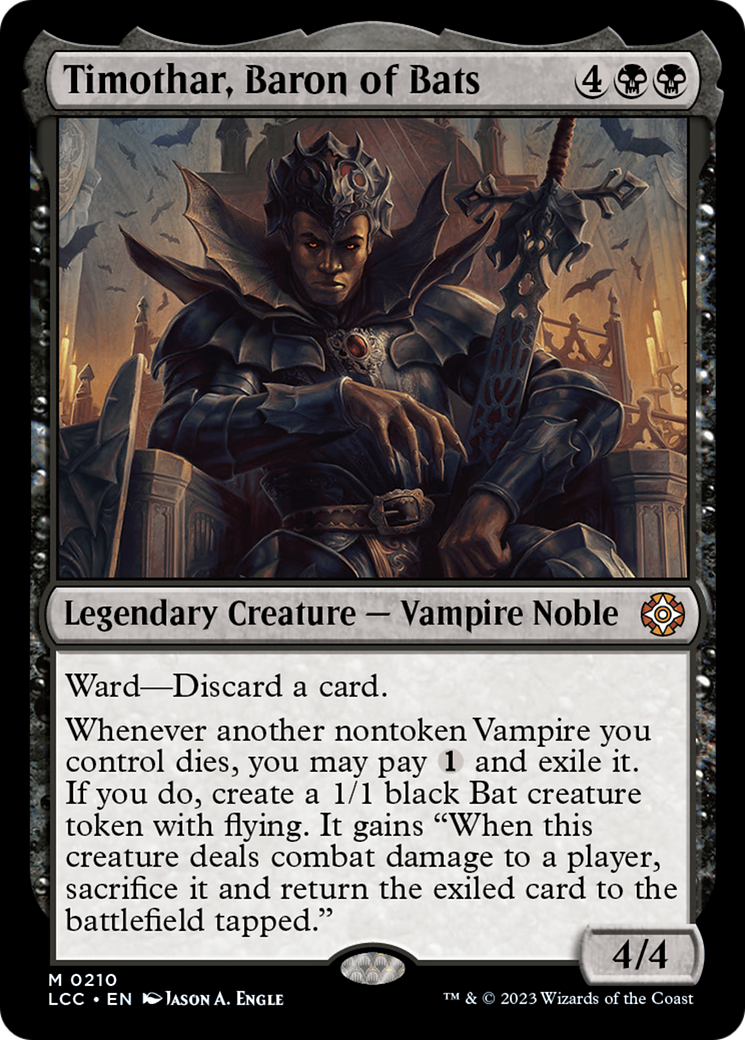 Timothar, Baron of Bats [The Lost Caverns of Ixalan Commander] | Good Games Adelaide SA