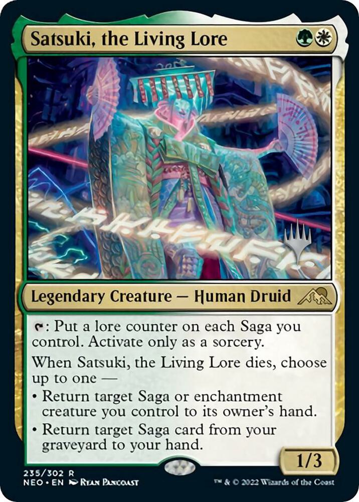 Satsuki the Living Lore 235 (Promo Pack: Kamigawa: Neon Dynasty)  | Good Games Adelaide SA