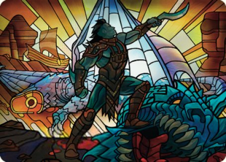 Astor, Bearer of Blades Art Card [Dominaria United Art Series] | Good Games Adelaide SA