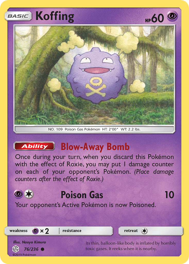 Koffing (76/236) [Sun & Moon: Cosmic Eclipse] | Good Games Adelaide SA
