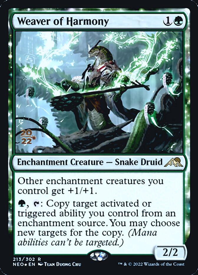 Weaver of Harmony [Kamigawa: Neon Dynasty Prerelease Promos] | Good Games Adelaide SA