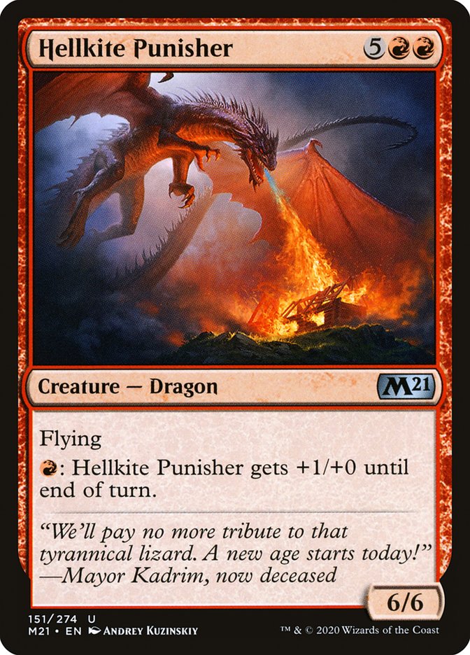 Hellkite Punisher 151 (Core Set 2021)  - Foil | Good Games Adelaide SA