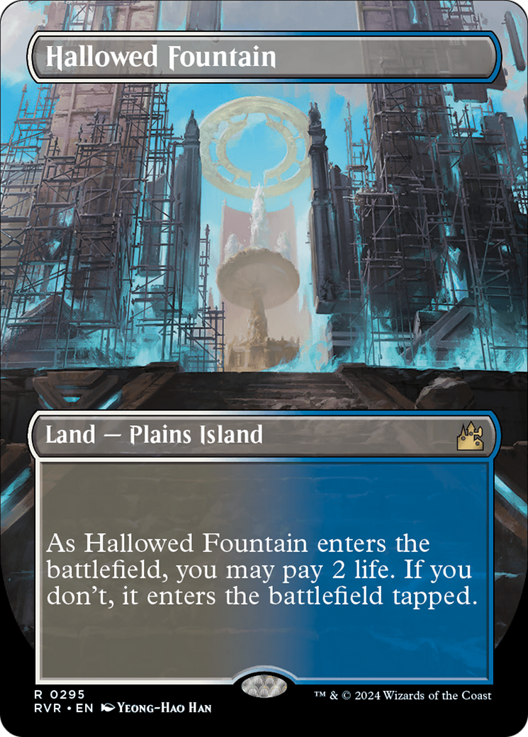 Hallowed Fountain (Borderless) [Ravnica Remastered] | Good Games Adelaide SA