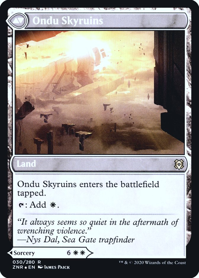 Ondu Inversion // Ondu Skyruins  [Zendikar Rising Prerelease Promos] | Good Games Adelaide SA