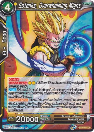Gotenks, Overwhelming Might [BT10-111] | Good Games Adelaide SA