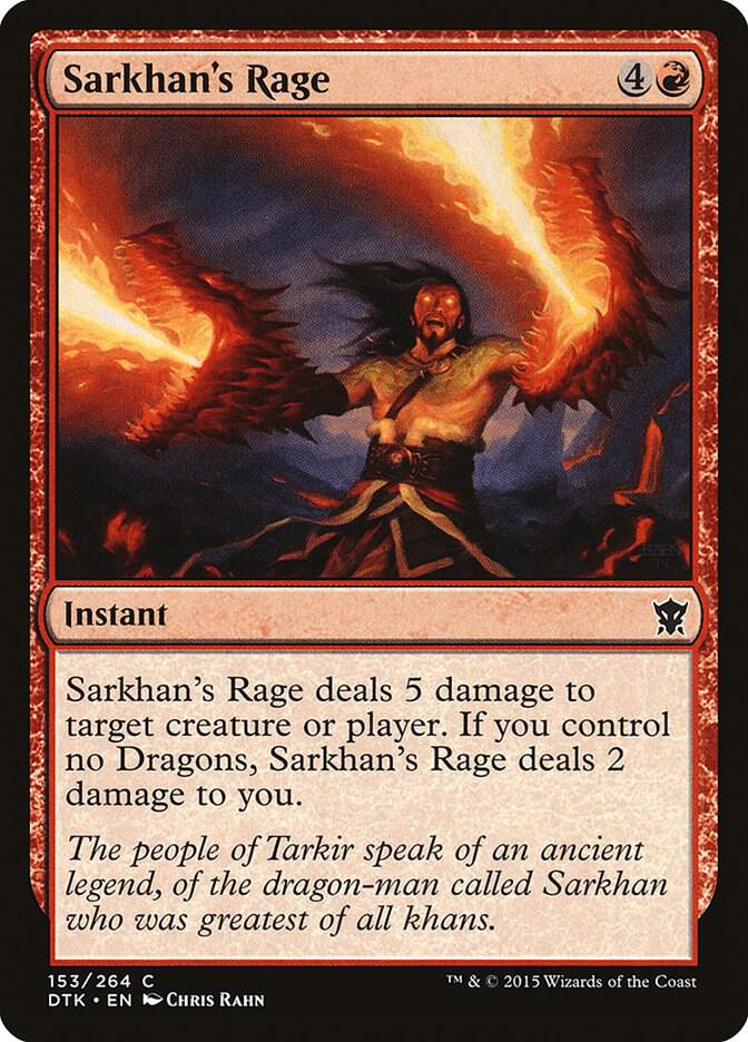 Sarkhan's Rage 153 (Dragons of Tarkir)  - Foil | Good Games Adelaide SA