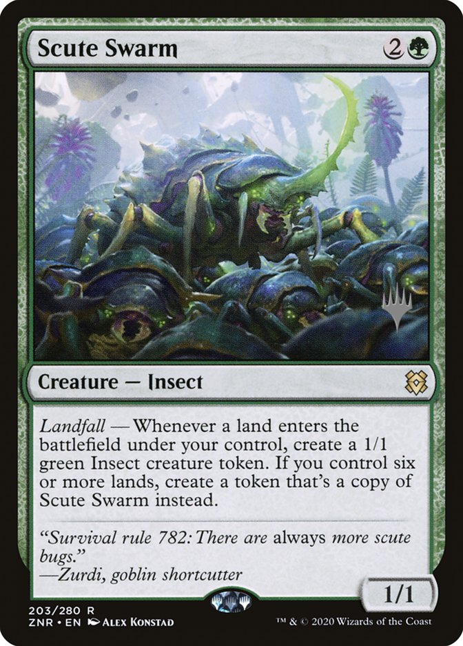 Scute Swarm (Promo Pack) [Zendikar Rising Promos] | Good Games Adelaide SA