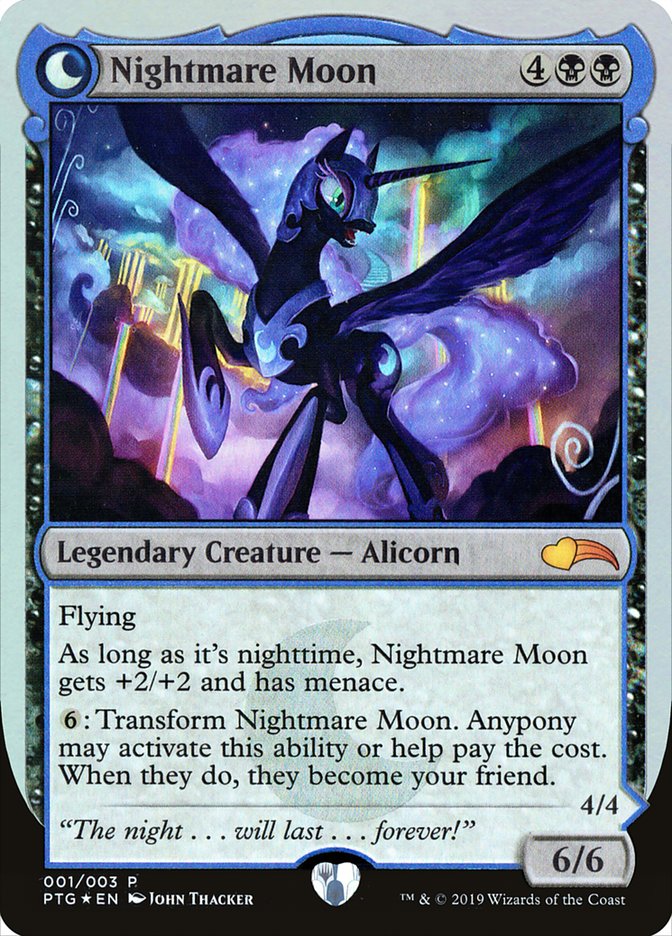 Nightmare Moon // Princess Luna 1 (Ponies: The Galloping)  - Foil | Good Games Adelaide SA