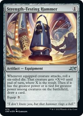 Strength Testing Hammer Galaxy Foil 479 (Unfinity)  - Foil | Good Games Adelaide SA