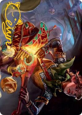 Bag of Holding Art Card Gold Stamped Signature 44 (Art Series: Adventures in the Forgotten Realms)  | Good Games Adelaide SA