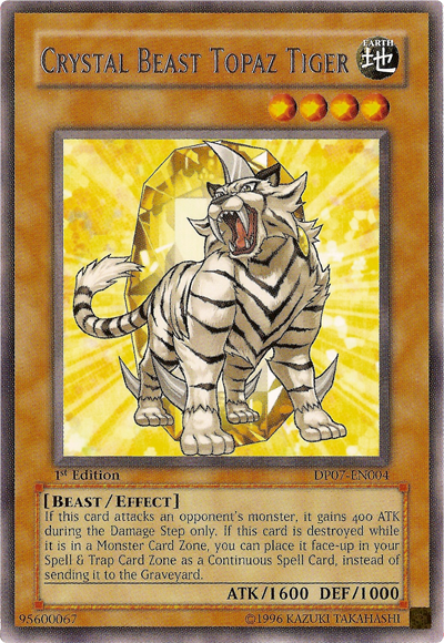 Crystal Beast Topaz Tiger [DP07-EN004] Rare | Good Games Adelaide SA