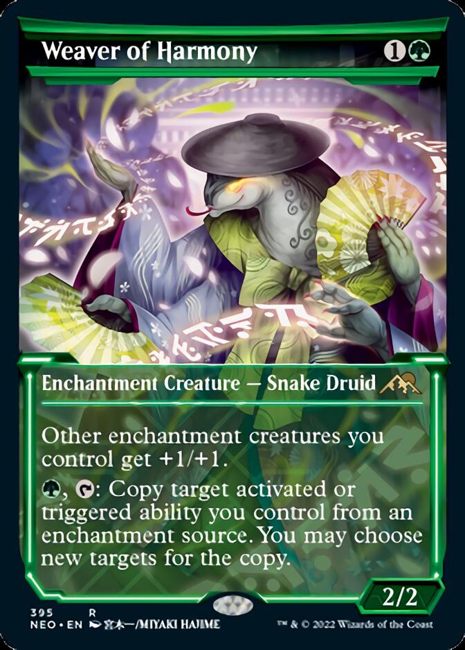 Weaver of Harmony (Showcase Soft Glow) [Kamigawa: Neon Dynasty] | Good Games Adelaide SA