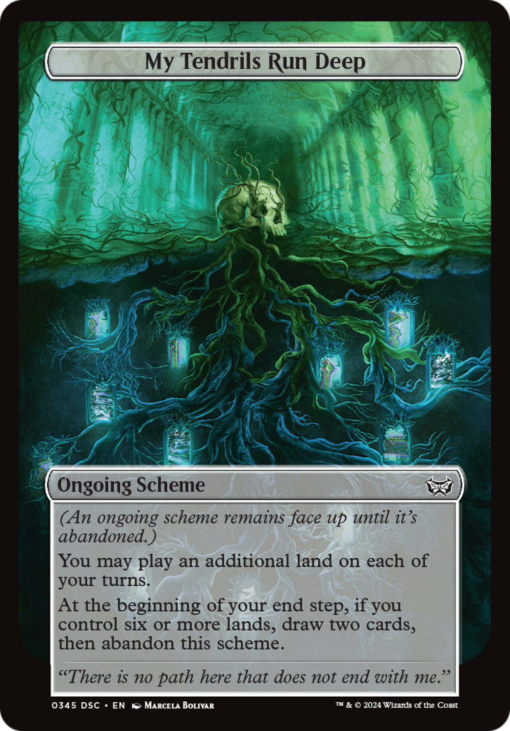 My Tendrils Run Deep (Full Art) [Duskmourn: House of Horror Commander] | Good Games Adelaide SA