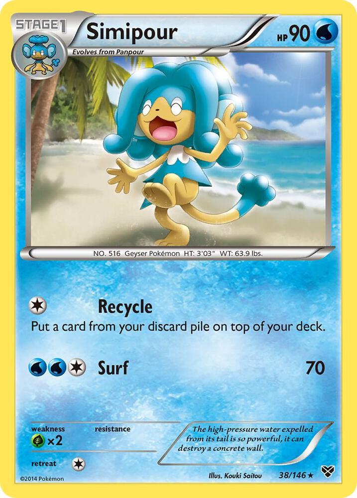 Simipour 38/146 (XY Base Set)  | Good Games Adelaide SA