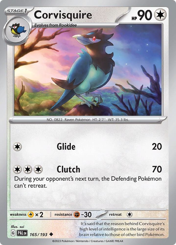 Corvisquire 165/193 (SV02: Paldea Evolved)  | Good Games Adelaide SA