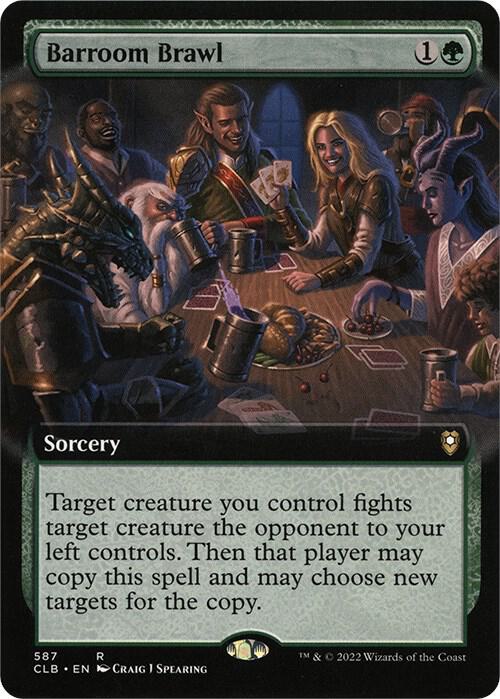 Barroom Brawl Extended Art 587 (Commander Legends: Battle for Baldur's Gate)  | Good Games Adelaide SA