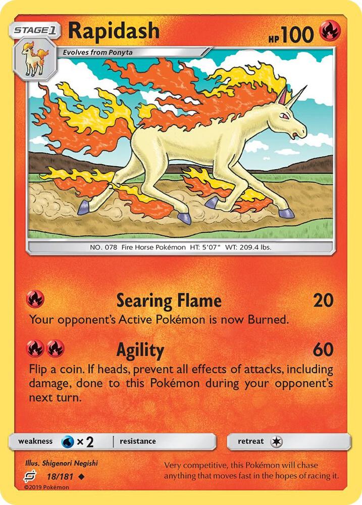 Rapidash 18/181 (SM - Team Up)  | Good Games Adelaide SA