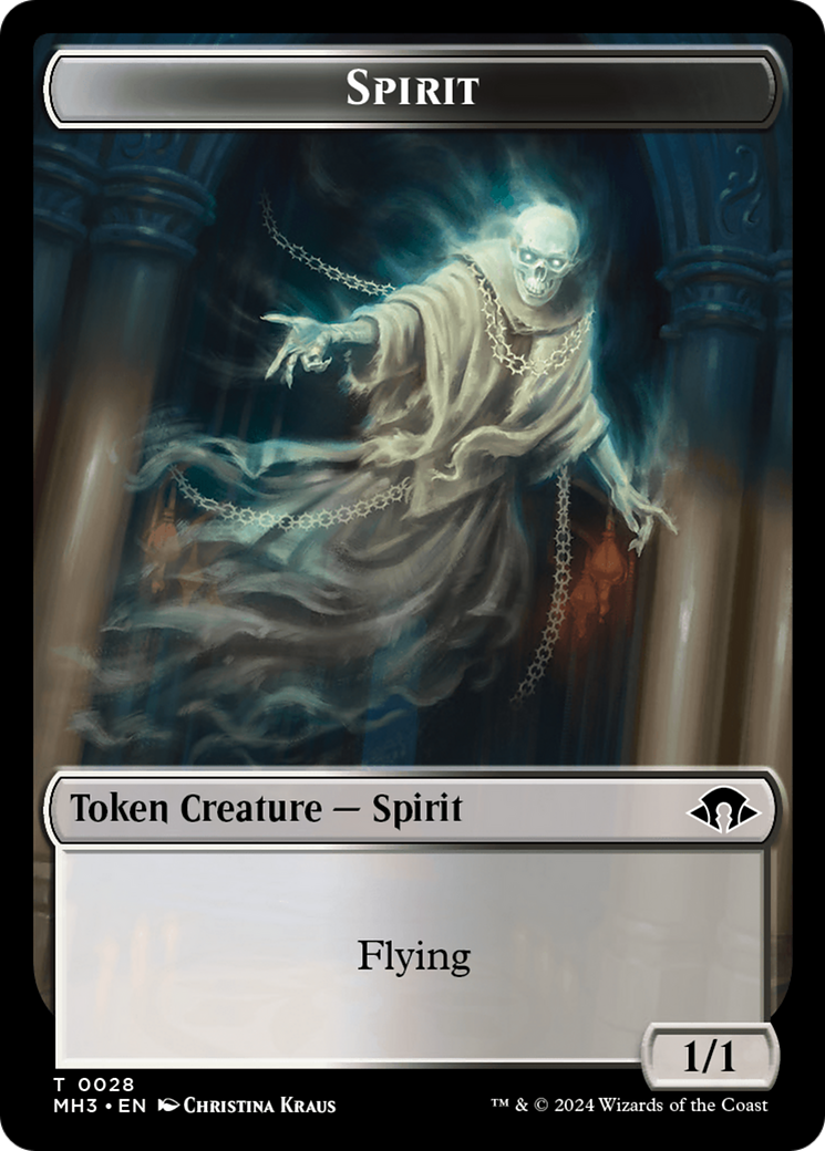 Eldrazi Spawn // Spirit (0028) Double-Sided Token [Modern Horizons 3 Tokens] | Good Games Adelaide SA