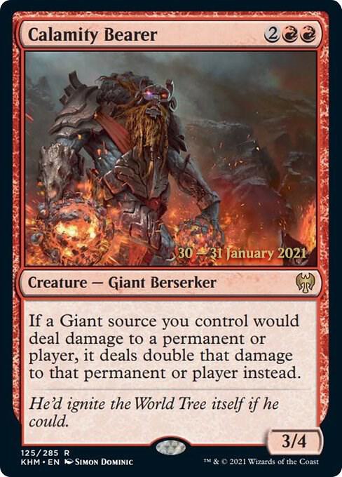 Calamity Bearer 125 (Prerelease Cards)  - Foil | Good Games Adelaide SA