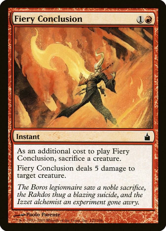 Fiery Conclusion 122 (Ravnica: City of Guilds)  - Foil | Good Games Adelaide SA