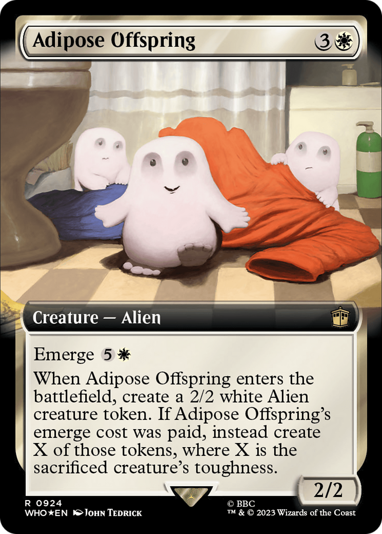 Adipose Offspring (Extended Art) (Surge Foil) [Doctor Who] | Good Games Adelaide SA