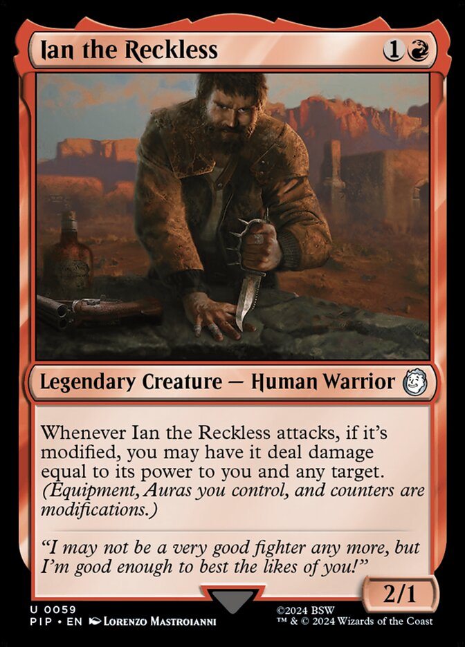 Ian the Reckless 59 (Universes Beyond: Fallout)  - Foil | Good Games Adelaide SA