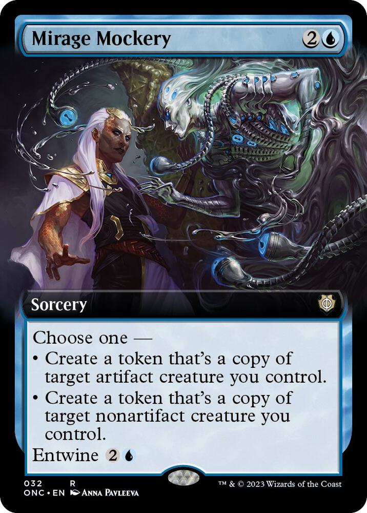 Mirage Mockery 32 (Commander: Phyrexia: All Will Be One)  - Extended Art | Good Games Adelaide SA