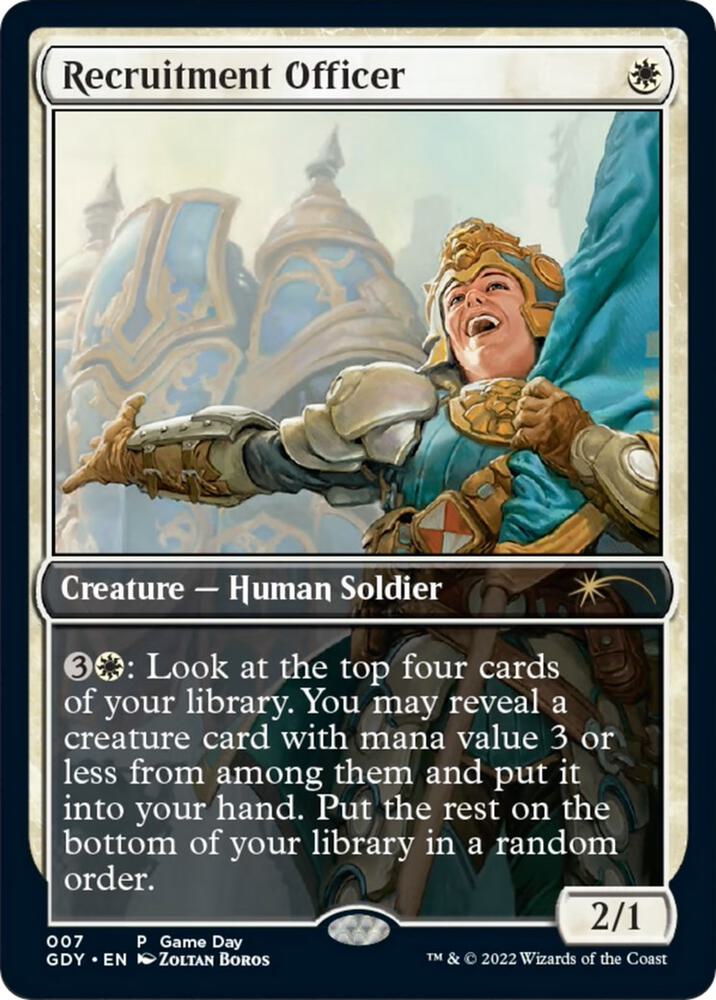 Recruitment Officer 7 (Game Day & Store Championship Promos)  - Full Art | Good Games Adelaide SA