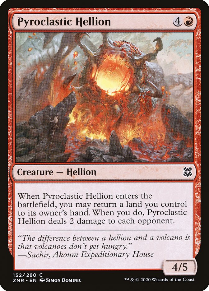 Pyroclastic Hellion 152/280 (Zendikar Rising)  | Good Games Adelaide SA