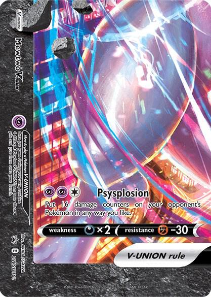 Mewtwo V UNION SWSH161 (SWSH: Sword & Shield Promo Cards)  - Holofoil | Good Games Adelaide SA