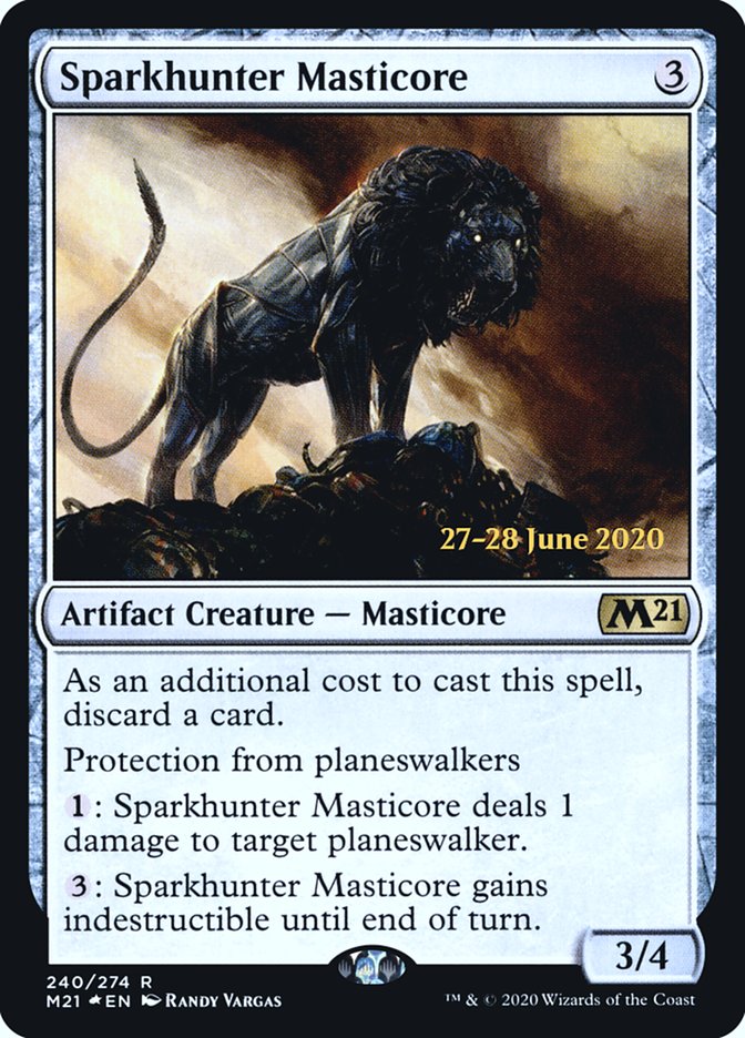 Sparkhunter Masticore  [Core Set 2021 Prerelease Promos] | Good Games Adelaide SA