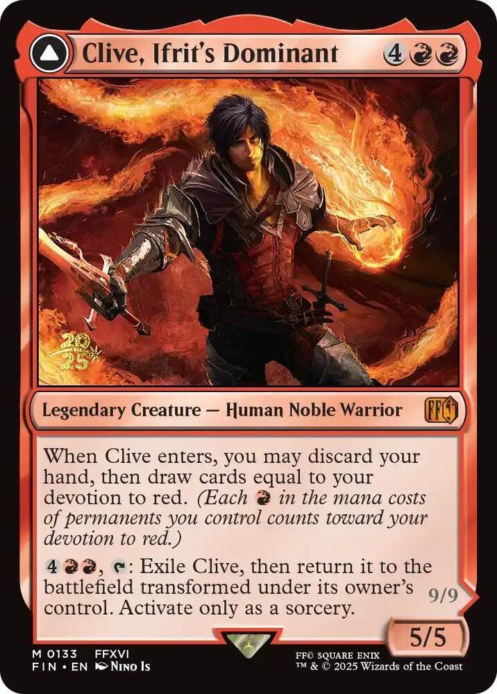 Clive Ifrits Dominant 133 (Prerelease Cards)  - Foil | Good Games Adelaide SA