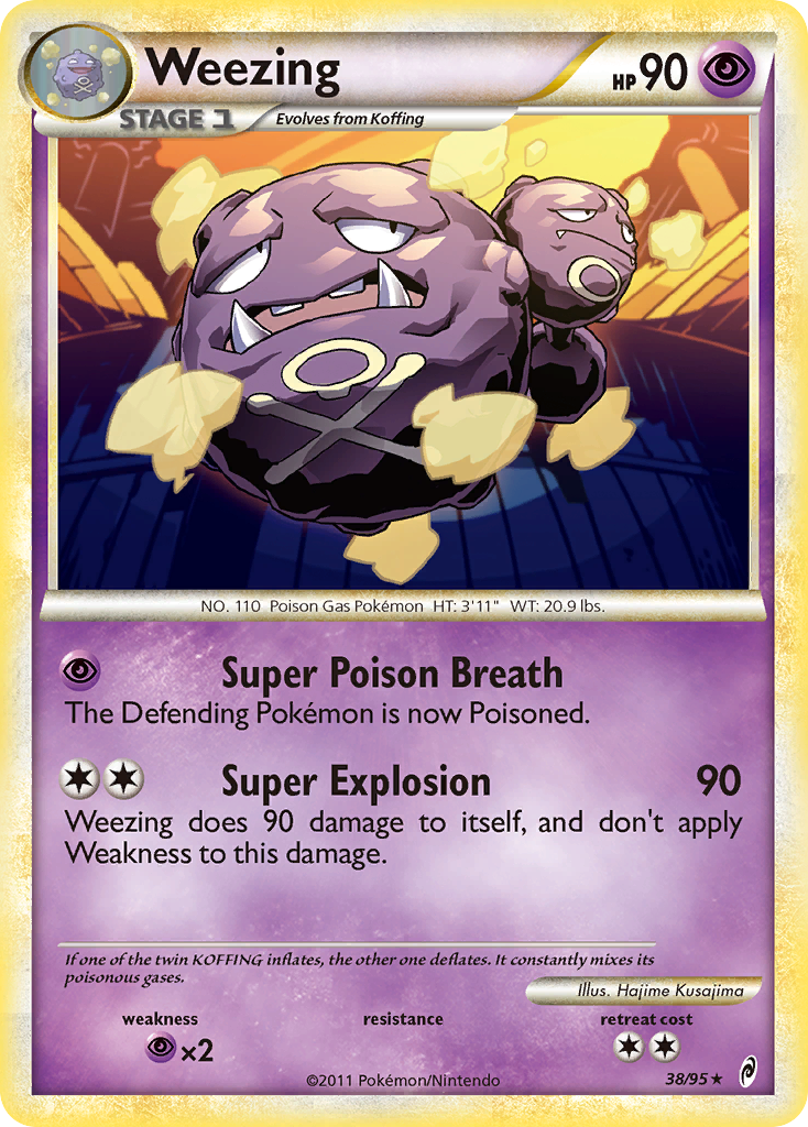 Weezing (38/95) [HeartGold & SoulSilver: Call of Legends] | Good Games Adelaide SA