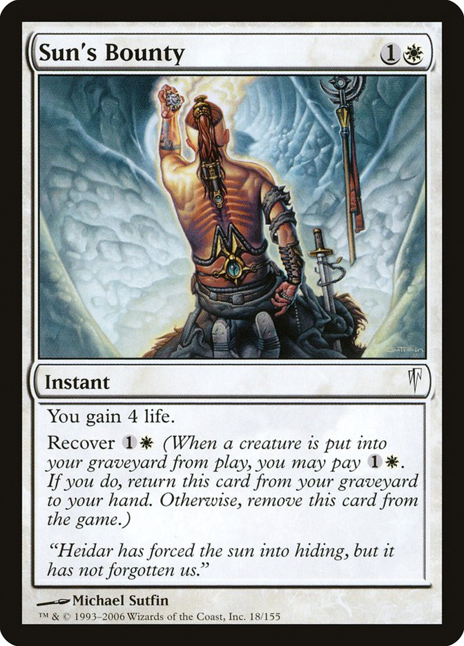 Sun's Bounty 18 (Coldsnap)  - Foil | Good Games Adelaide SA