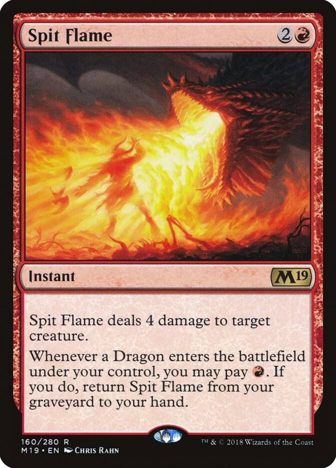 Spit Flame 160 (Core Set 2019)  - Foil | Good Games Adelaide SA