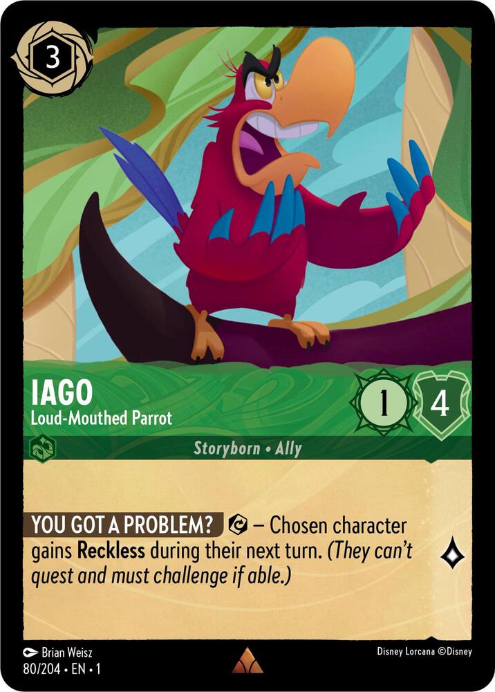 Iago Loud Mouthed Parrot 80/204 (The First Chapter)  | Good Games Adelaide SA