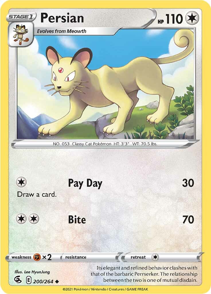 Persian (200/264) [Sword & Shield: Fusion Strike] | Good Games Adelaide SA