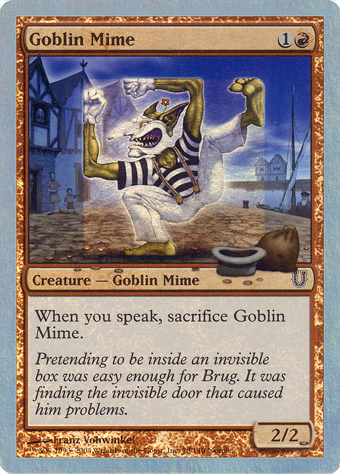 Goblin Mime (Alternate Foil) [Unhinged] | Good Games Adelaide SA