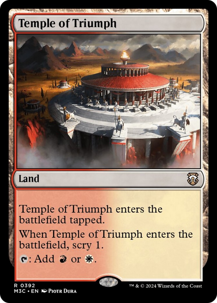 Temple of Triumph (Ripple Foil) [Modern Horizons 3 Commander] | Good Games Adelaide SA