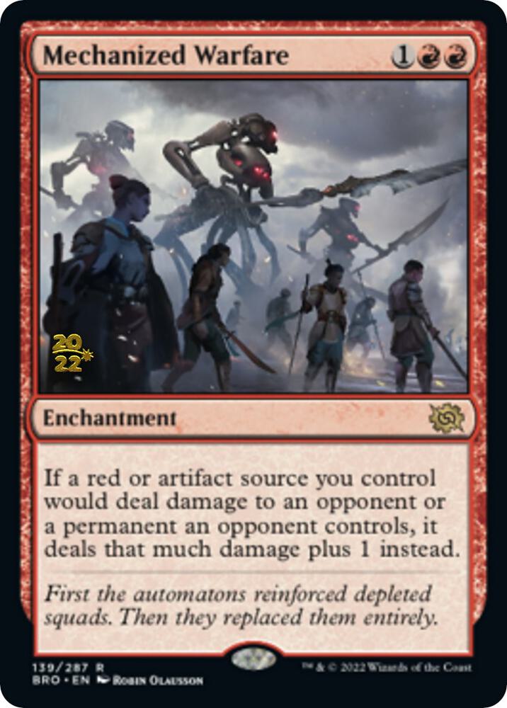Mechanized Warfare 139 (Prerelease Cards)  - Foil | Good Games Adelaide SA