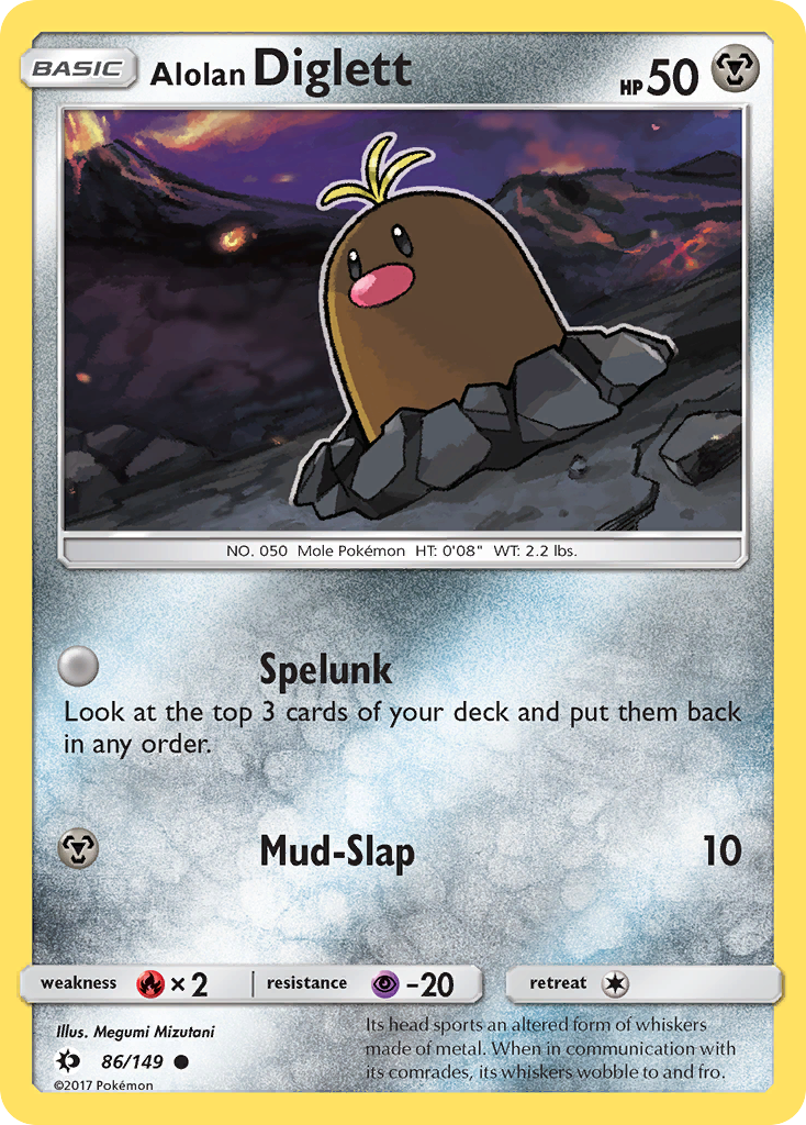 Alolan Diglett (86/149) [Sun & Moon: Base Set] | Good Games Adelaide SA