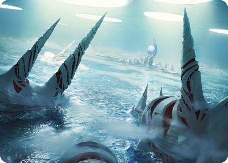 Seachrome Coast Art Card [Phyrexia: All Will Be One Art Series] | Good Games Adelaide SA