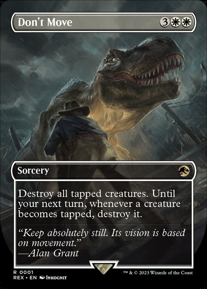 Don't Move 1 (Universes Beyond: Jurassic World Collection)  - Foil | Good Games Adelaide SA