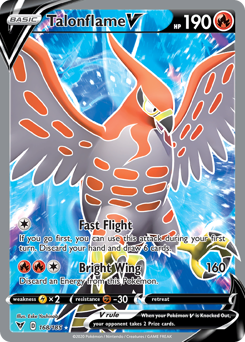 Talonflame V (168/185) [Sword & Shield: Vivid Voltage] | Good Games Adelaide SA