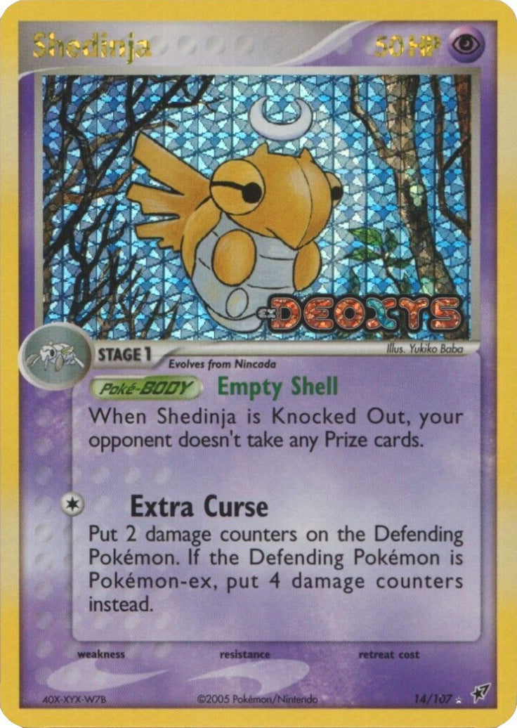 Shedinja (14/107) (Stamped) [EX: Deoxys] | Good Games Adelaide SA
