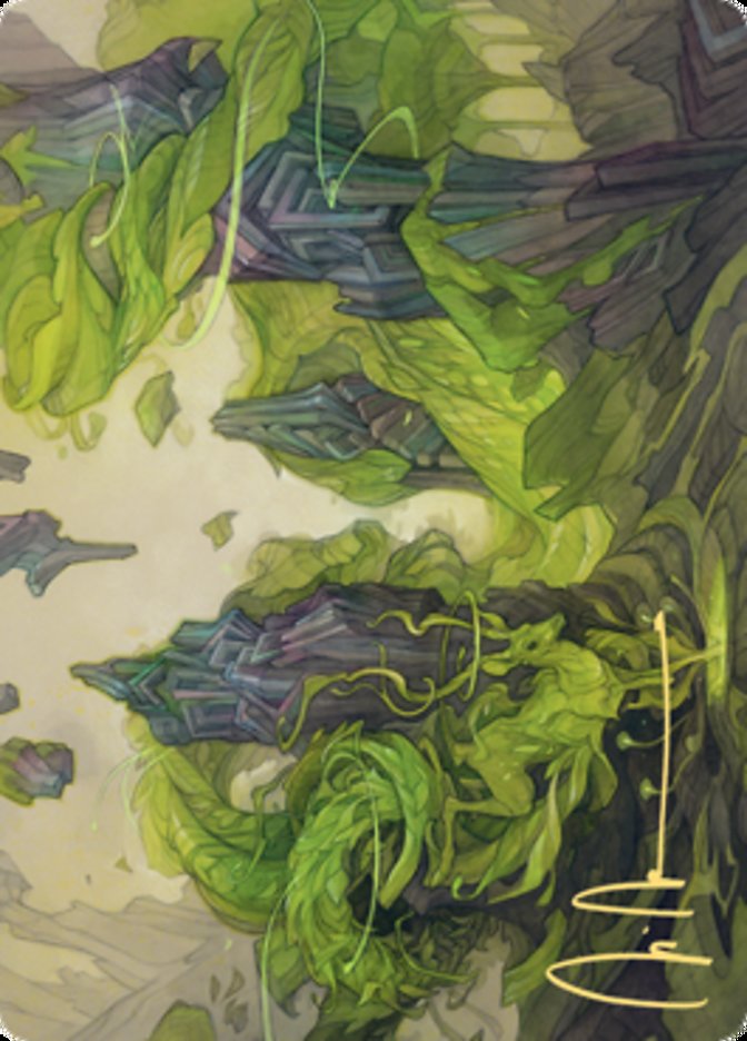 Reclaim the Wastes Art Card (Gold-Stamped Signature) [Zendikar Rising Art Series] | Good Games Adelaide SA