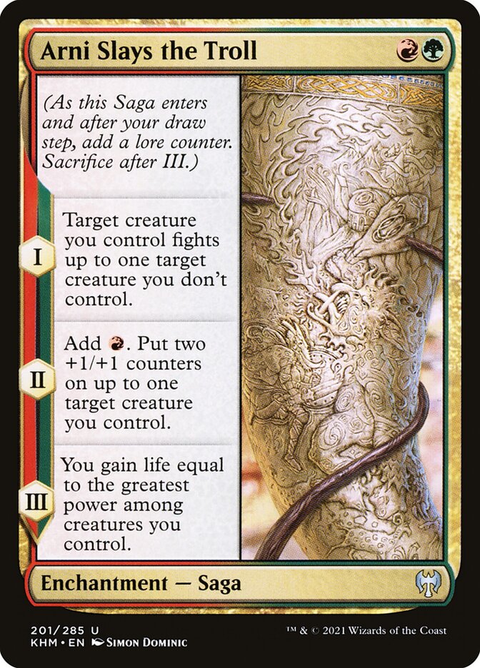 Arni Slays the Troll 201 (Kaldheim)  - Foil | Good Games Adelaide SA