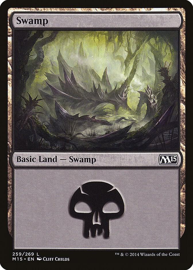 Swamp 259 (Magic 2015 (M15))  - Foil | Good Games Adelaide SA